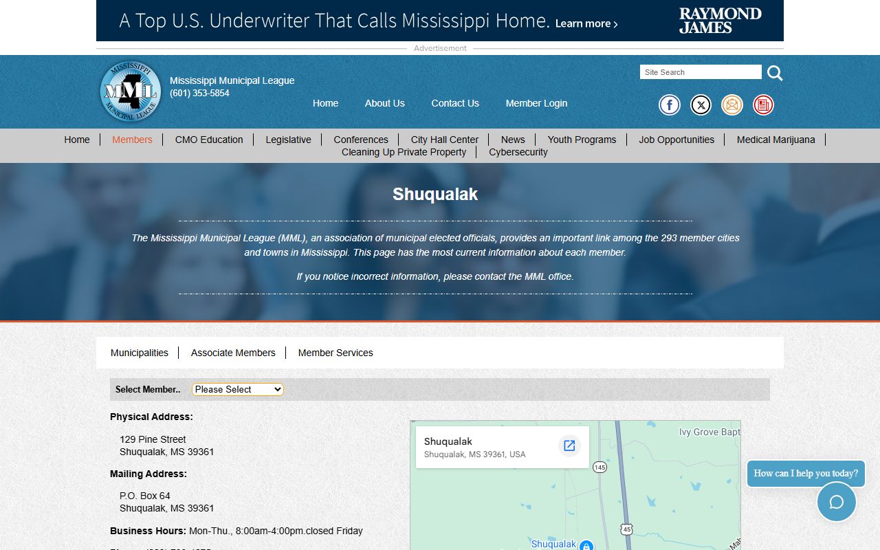 Noxubee County clerk of court records context from the Shuqualak municipal listing
