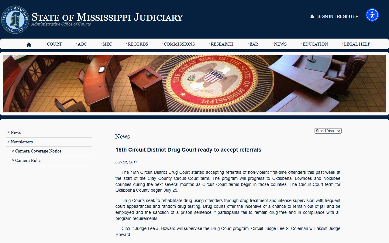Noxubee County arrest records and charges Sixteenth Circuit Drug Court news