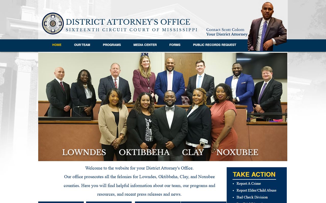Noxubee County criminal court records and the Sixteenth Circuit District Attorney office