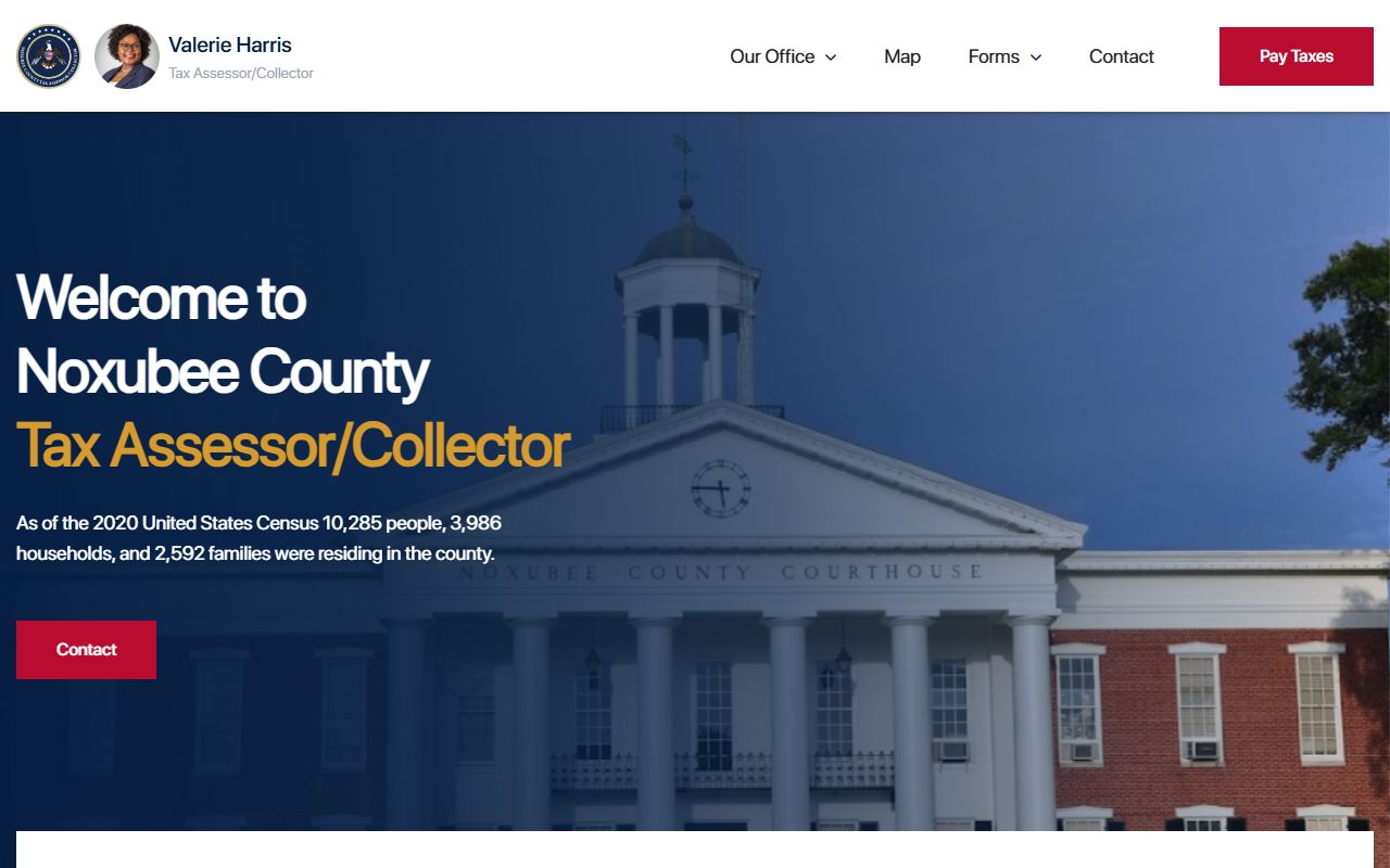 Noxubee County official site used to begin a Noxubee County court records search