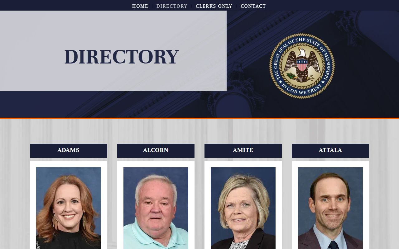 Noxubee County divorce records and the Mississippi Chancery Clerks Association directory