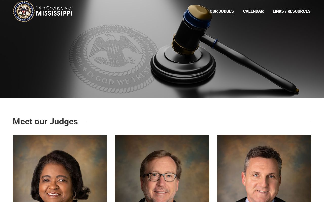 Noxubee County probate records and the Fourteenth Chancery Court judges page