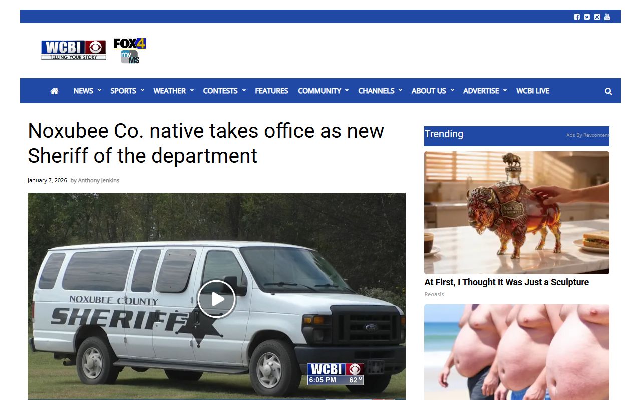 Noxubee County sheriff transition news report tied to county warrant service